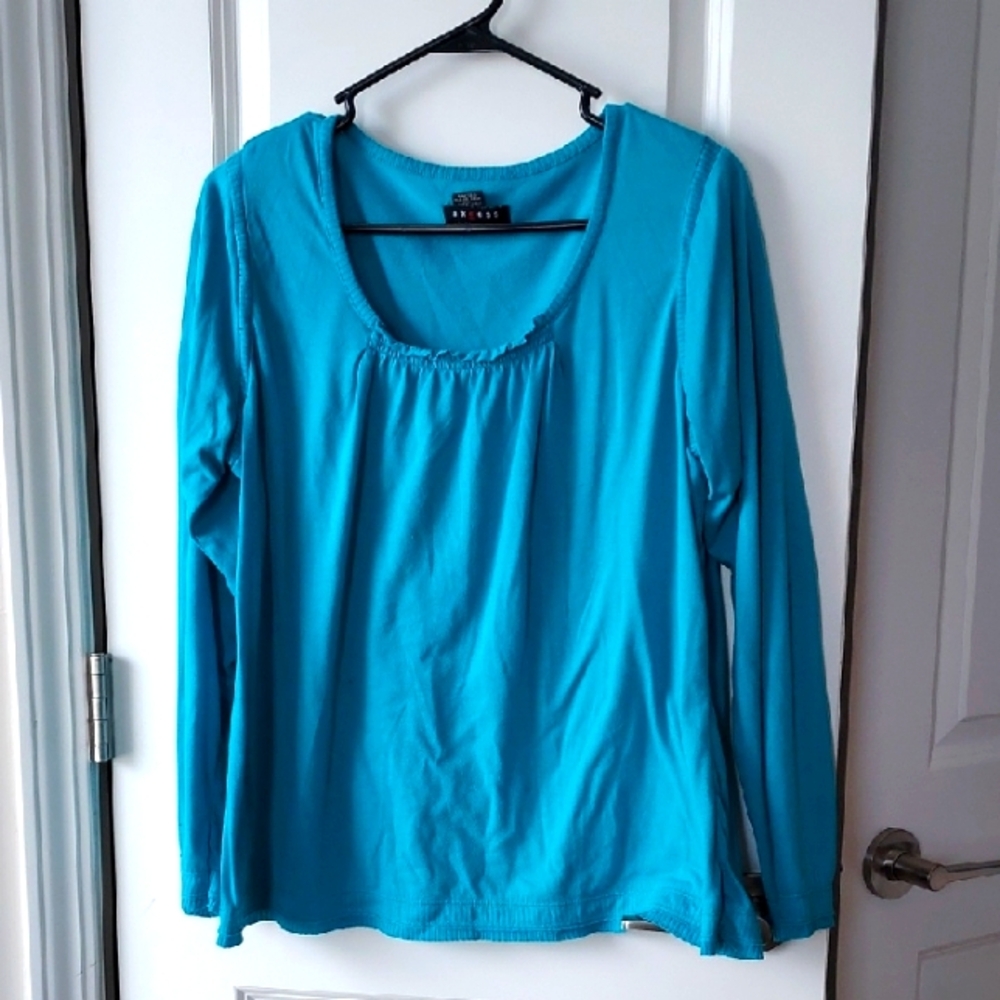 Axcess Teal Long Sleeve Tee Large